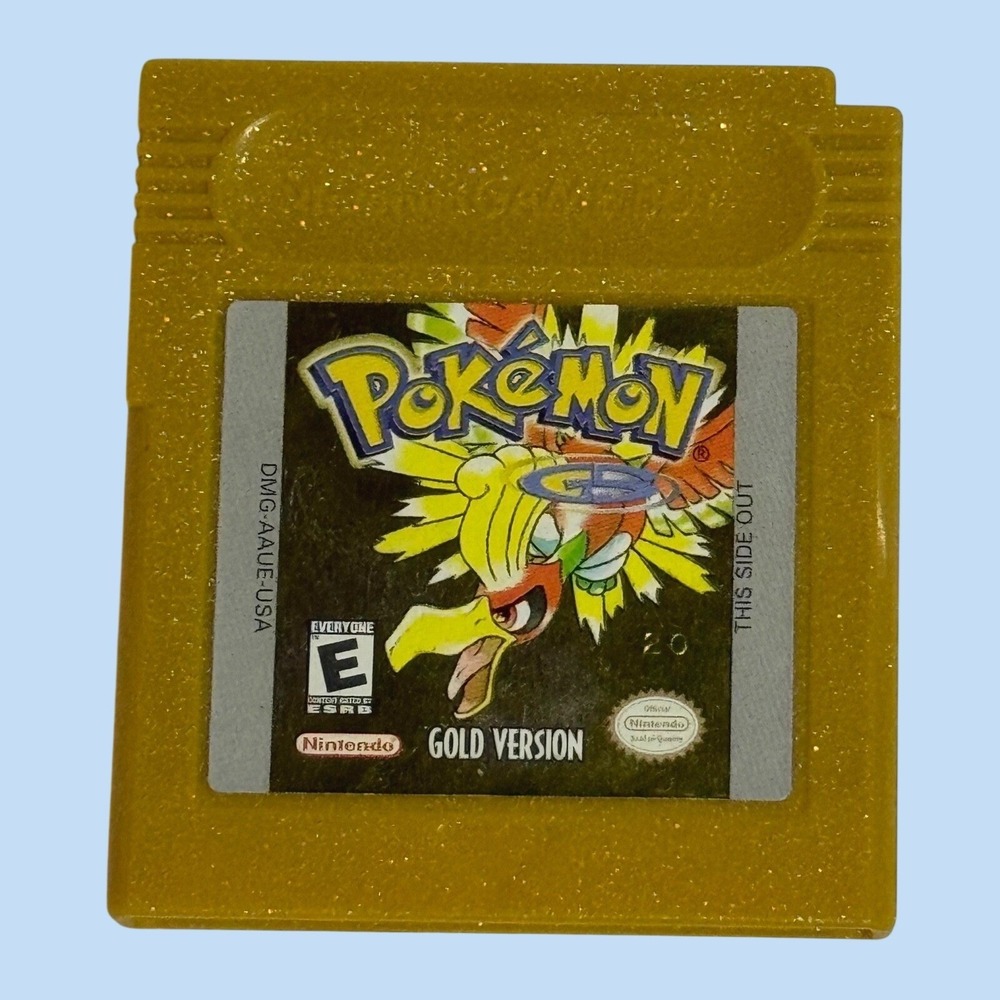 Nintendo Pokemon Gold Version Game Boy Color GBC Cartridge Gold DMG-AAUE-USA